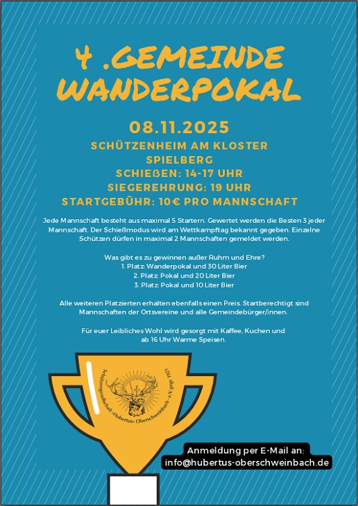 Einladung Gemeindewanderpokal 2022